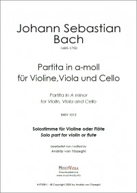 AVT008-1 • BACH - Partita - Solostimme für Violine oder Flöte