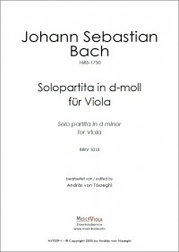 AVT009-1 • BACH - Partita - Solopartita für Bratsche