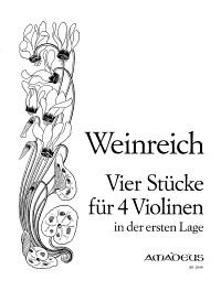 BP 1049 • WEINREICH 4 pieces for 4 violins in the 1. pos.