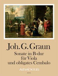 BP 1794 • GRAUN J.G. Sonate in B-dur [Erstdruck] - Part.u.St