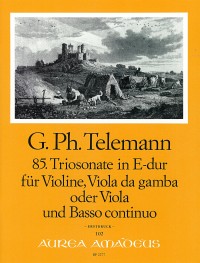 BP 2277 • TELEMANN 85. Sonata a tre in E major (TWV 42:E7)