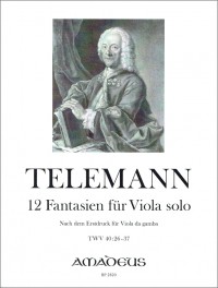 BP 2820 • TELEMANN - 12 Fantasias - Viola part