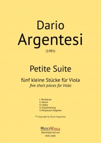 M4V-1005 • ARGENTESI - Petite Suite - Viola part