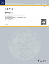 ANT 11 • BACH - Sonata C major - Score and parts
