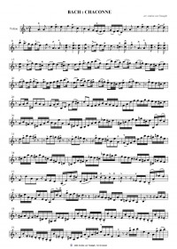 ATV044 • BACH - Chaconne, from Partita No. 2 - Score and pa