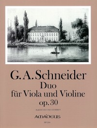 BP 1206 • SCHNEIDER Duo op.30 for viola and violine