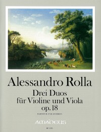 BP 1370 • ROLLA, A. 3 Duos op.18 für Violine und Viola