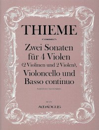 BP 1371 • THIEME 2 Sonatas for 4 violas, cello and bc