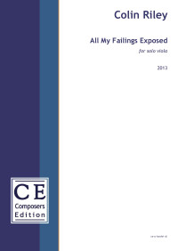 CE-CR1AMFE1 • RILEY - All My Failings Exposed - Score