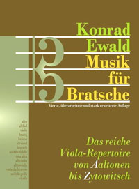 EWALD • EWALD Musik für Bratsche - 4. Auflage 2013 !