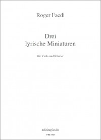 FAE140 • FAEDI - Drei lyrische Miniaturen - Score and part