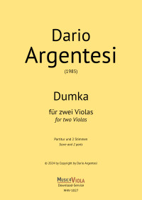 M4V-1027 • ARGENTESI - Dumka - Score and 2 parts