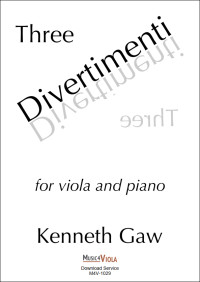 M4V-1029 • GAW - Three Divertimenti - Partitur und Stimme