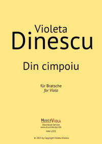 M4V-1033 • DINESCU - Din Cimpoiu, für Bratsche - Partitur