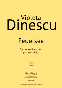 M4V-1084 &bull; DINESCU - Feuersee - Partitur