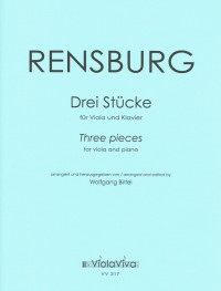 VV 217 • RENSBURG - Drei Stücke - Partitur und Stimme