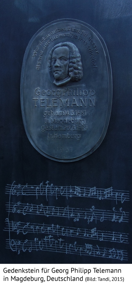 Gedenkstein G.Ph. Telemann, Magdeburg